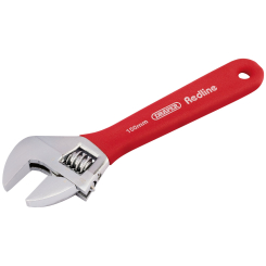 Draper Redline Soft Grip Adjustable Wrench, 150mm, 19mm Capacity