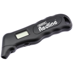 Draper Redline Digital Tyre Pressure Gauge, 0 - 100psi