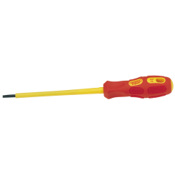 Draper Expert VDE Approved Fully Insulated Plain Slot Screwdriver, 3.0mm x 100mm (Sold Loose)