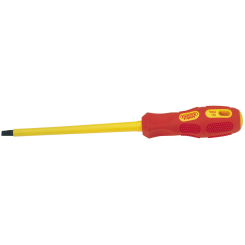 Draper Expert VDE Approved Fully Insulated Plain Slot Screwdriver, 6.5 x 150mm (Sold Loose)