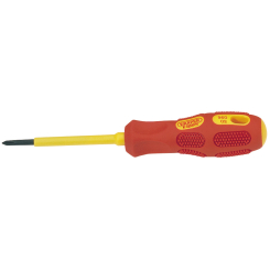 Draper Expert VDE Approved Fully Insulated Cross Slot Screwdriver, No.0 x 60mm (Sold Loose)