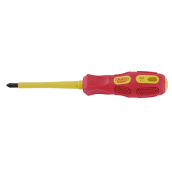 Draper Expert VDE Approved Fully Insulated PZ TYPE Screwdriver, No.2 x 100mm (Display Packed)