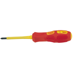 Draper Expert VDE Approved Fully Insulated PZ TYPE Screwdriver, No.1 x 80mm (Sold Loose)