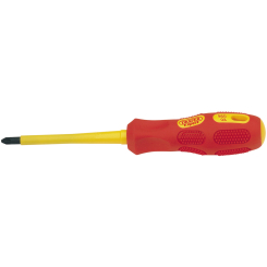 Draper Expert VDE Approved Fully Insulated PZ TYPE Screwdriver, No.2 x 100mm (Sold Loose)
