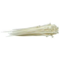 Draper Cable Ties, 3.6 x 150mm, White (Pack of 100)