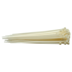 Draper Cable Ties, 4.8 x 200mm, White (Pack of 100)