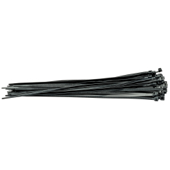 Draper Cable Ties, 4.8 x 300mm, Black (Pack of 100)