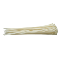 Draper Cable Ties, 7.6 x 400mm, White (Pack of 100)