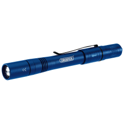 Draper Rechargeable Pen Torch, 1W, 80 Lumens