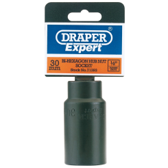 Draper Expert Hub Nut Impact Socket, 1/2" Sq. Dr., 30mm