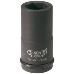 Draper Expert HI-TORQ 6 Point Deep Impact Socket, 3/4" Sq. Dr., 27mm