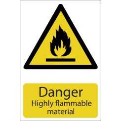 Draper Danger Flammable Material