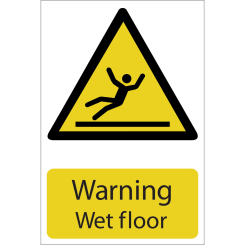Draper Warning Wet Floor