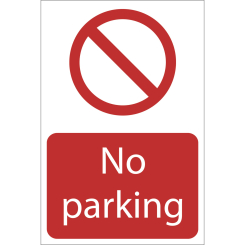 Draper No Parking' Prohibition Sign, 400 x 600mm