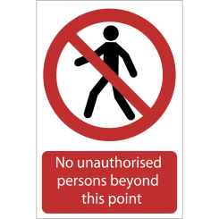 Draper No Unauthorised Persons Beyond This Point