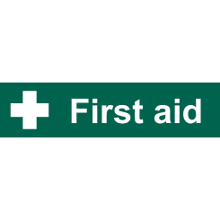 Draper 'First Aid' Safety Sign, 200 x 50mm