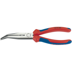 Knipex 26 22 200 Angled Long Nose Pliers with Heavy Duty Handles, 200mm