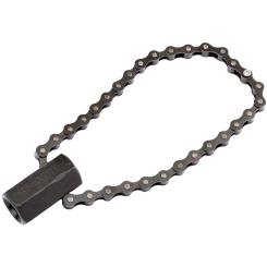 Draper Chain Oil Filter Wrench, 1/2" Sq. Dr. or 24mm, 130mm Capacity