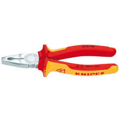 Knipex 03 06 180 SBE Fully Insulated Combination Pliers, 180mm