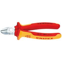 Knipex 70 06 160 SBE Fully Insulated Diagonal Side Cutter, 160mm