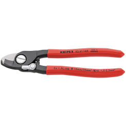 Knipex 95 41 165SBE Copper or Aluminium Only Cable Shear with Sprung Handles, 165mm