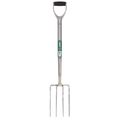 Draper Stainless Steel Garden Fork with Soft Grip Handle