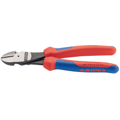 Knipex 74 02 200 High Leverage Diagonal Side Cutter with Comfort Grip Handles, 200mm