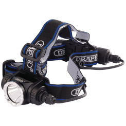 Draper Rechargeable LED Head Torch, 10W