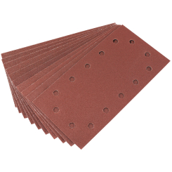 Draper Assorted Aluminium Oxide Sanding Sheets, 115 x 227mm (Pack of 10)