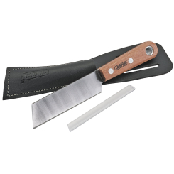 Draper Shoe or Leather Knife with Belt Holster, 115mm