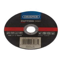 Draper Metal Cutting Disc, 100 x 1 x 16mm 