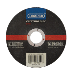 Draper Multi-Purpose Cutting Disc, 115 x 1.2 x 22.23mm