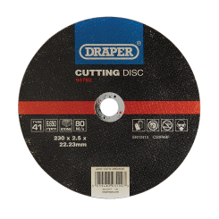 Draper Flat Stone Cutting Disc, 230 x 2.5 x 22.23mm