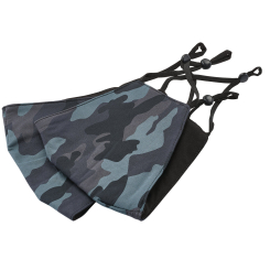 Draper Camo Fabric Resuable Face Masks, Blue (Pack of 2)