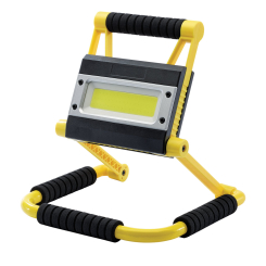 Draper COB LED Rechargeable Folding Worklight and Power Bank, 20W, 750 - 1,500 Lumens