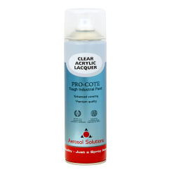 Pro-Cote Clear Acrylic Lacquer Spray Paint 500ml