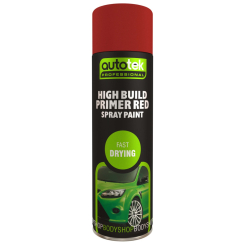 Autotek High Build Primer Red Spray Paint 500ml