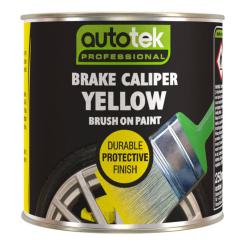 Autotek Yellow Caliper Brush-On Paint 250ml