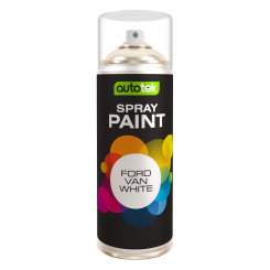 Autotek Ford Van White Spray Paint 400ml
