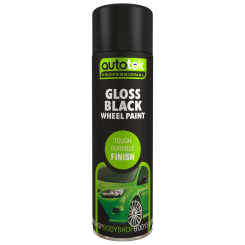 Autotek Gloss Black Wheel Spray Paint 500ml