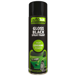 Autotek Gloss Black Spray Paint 500ml
