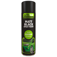 Autotek Matt Black Spray Paint 500ml