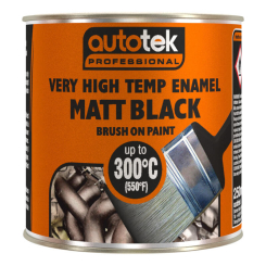Autotek Brush-On VHT Black High Temperature Paint 250ml