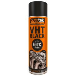 Autotek Black VHT High Temperature Spray Paint 500ml