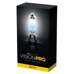 ELTA VisionPRO H7 180% 12V 55W Black Edition Upgrade Bulb (Twin Pack)