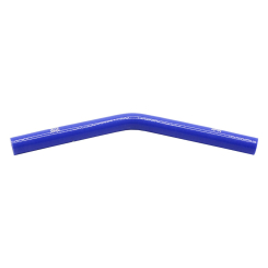 Pipercross Silicone Hose - 45° Elbow, 12mm Bore, 4-Ply, 152mm Legs - Blue