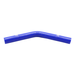 Pipercross Silicone Hose - 45° Elbow, 19mm Bore, 4-Ply, 152mm Legs - Blue