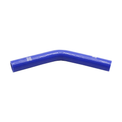 Pipercross Silicone Hose - 45° Elbow, 25mm Bore, 4-Ply, 152mm Legs - Blue