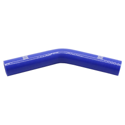 Pipercross Silicone Hose - 45° Elbow, 30mm Bore, 4-Ply, 152mm Legs - Blue