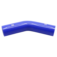 Pipercross Silicone Hose - 45° Elbow, 50.8mm Bore, 4-Ply, 152mm Legs - Blue